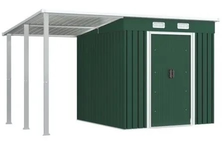 Shed with Extended Roof 