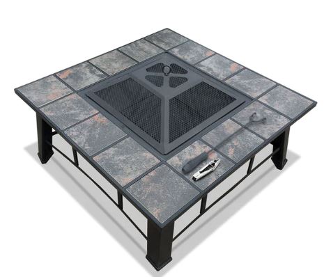 Fire Pit BBQ Grill Smoker Table