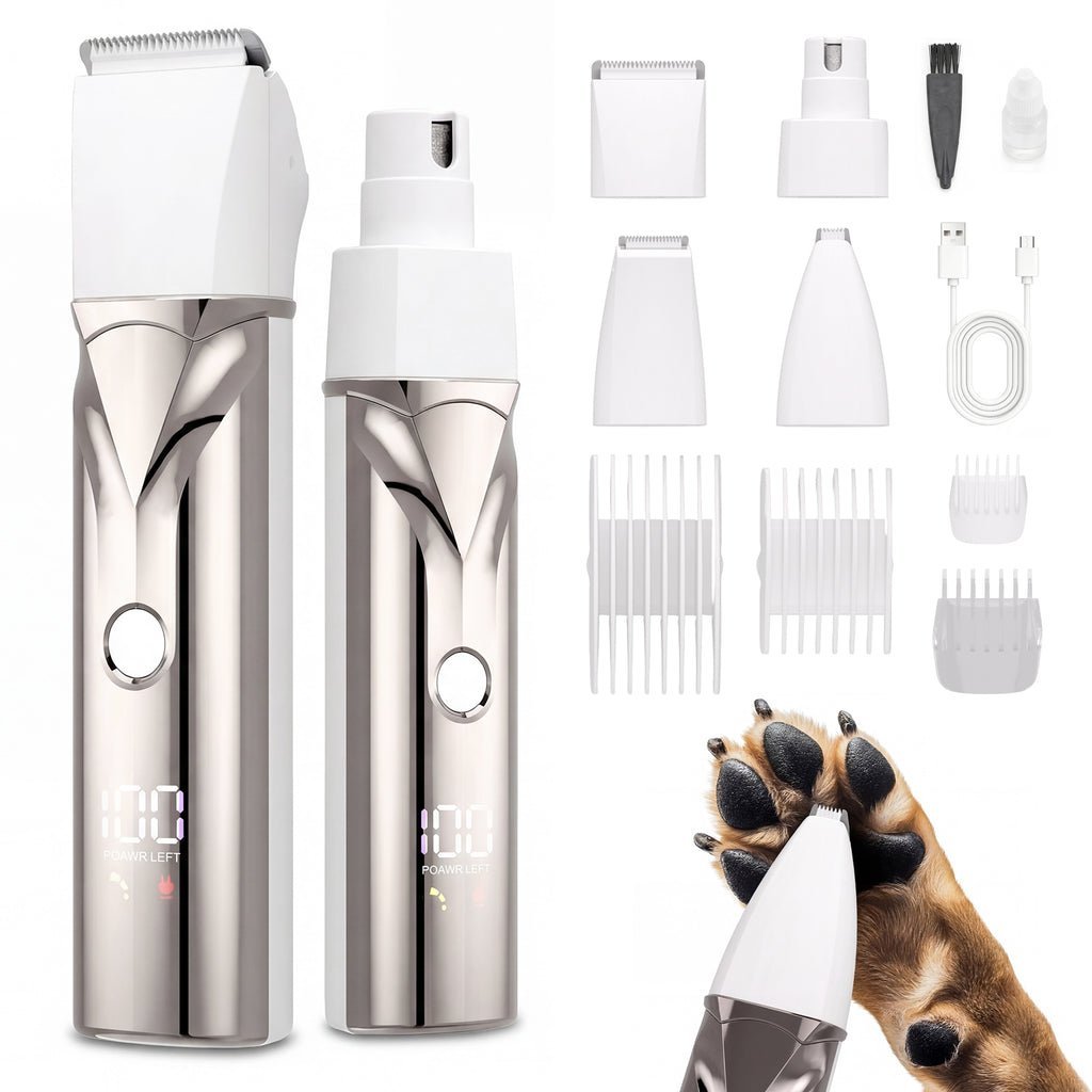 4-in-1 Cordless Pet Grooming Clipper Kit