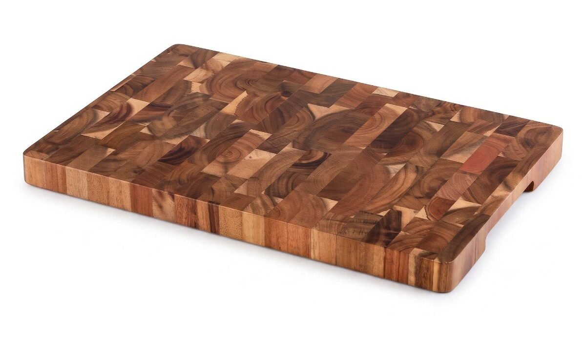5-Star Chef Acacia Wooden Cutting Board End Grain