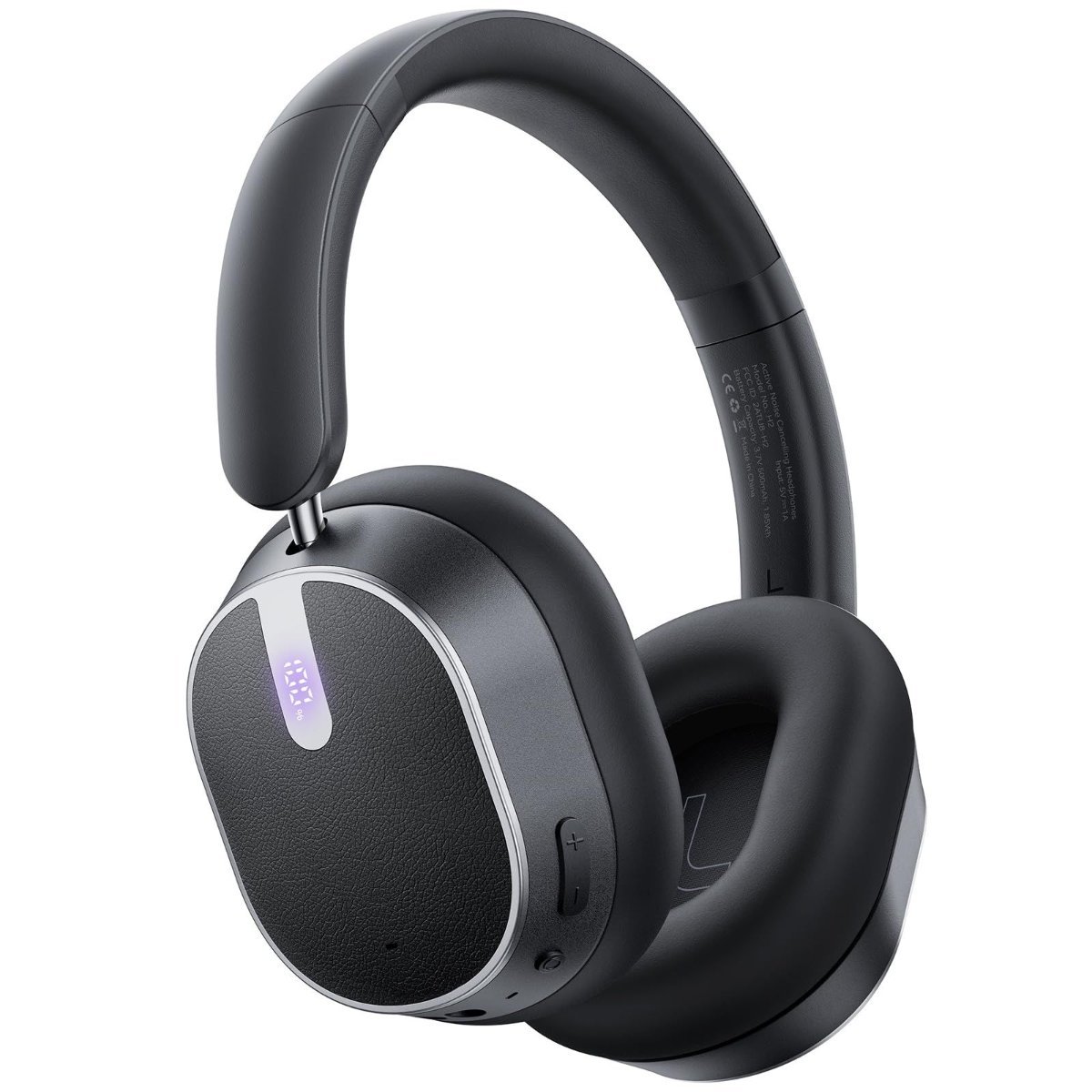 Active noise cancelling over-ear headphones with 120 hour playtime