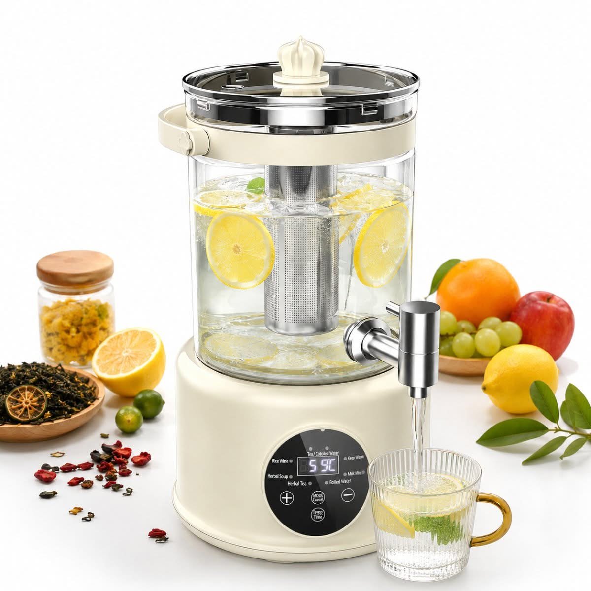 3-Litre Kettle with Hot Water Dispenser