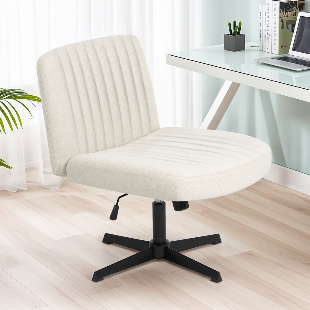 Advwin Armless Ergonomic Office Chair with No Wheels