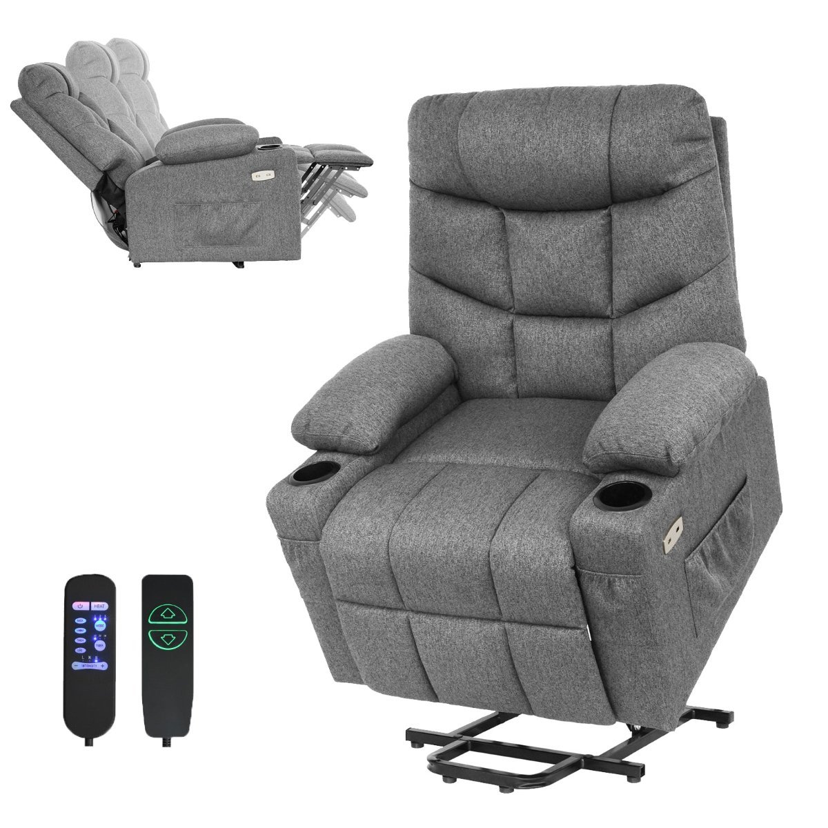 Advwin Electric Recliner Chair Grey