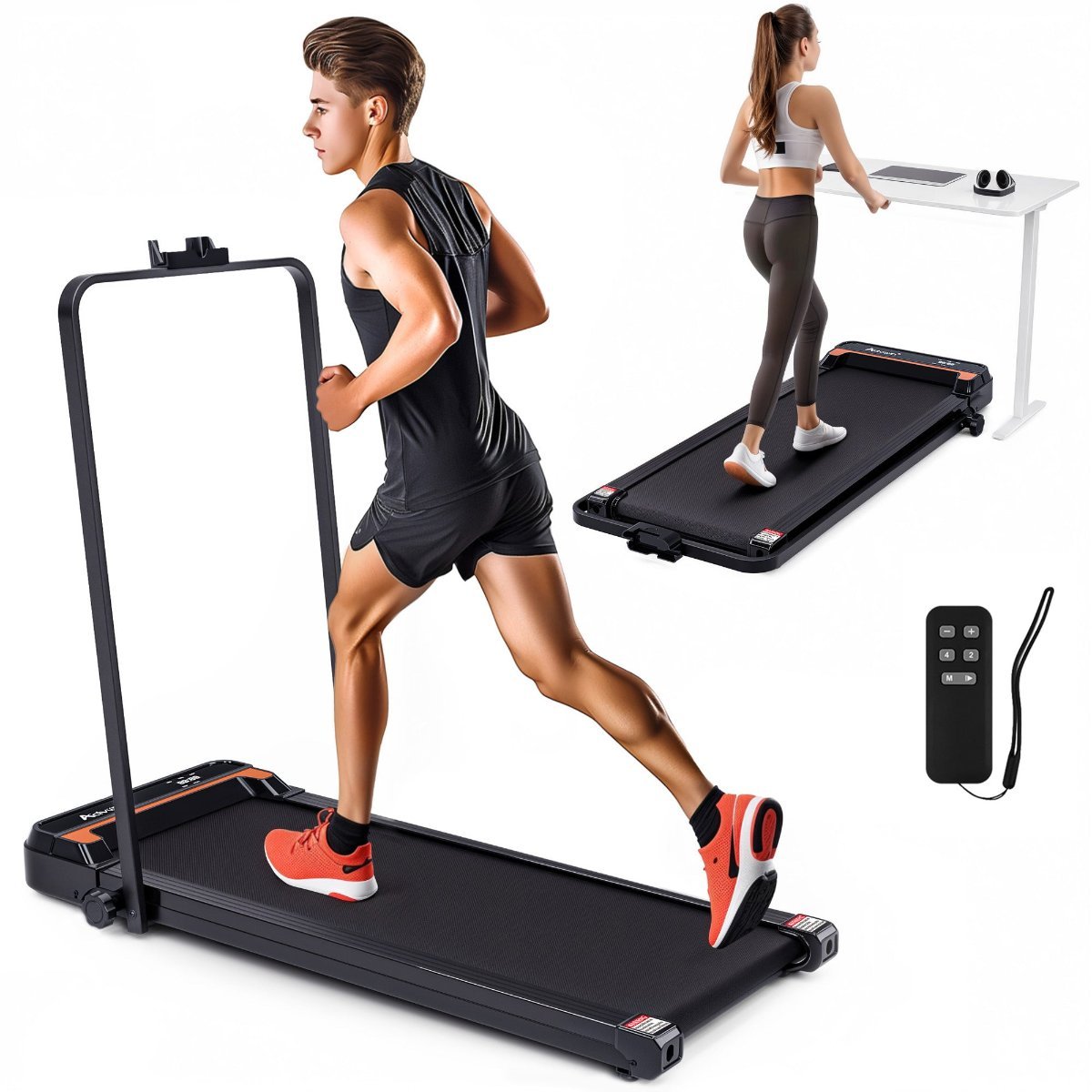 Advwin Foldable Walking Pad with Handle