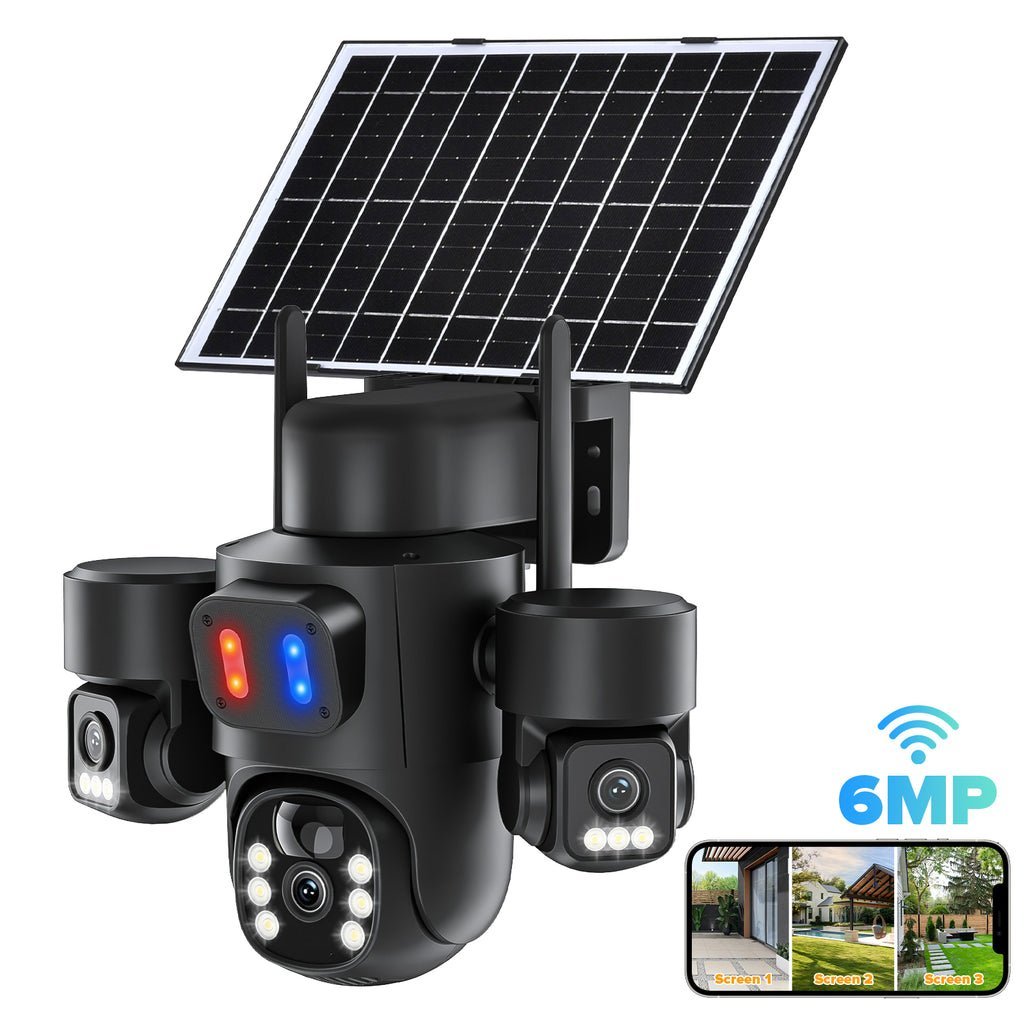 Advwin Solar WiFi PTZ Security Camera with Siren