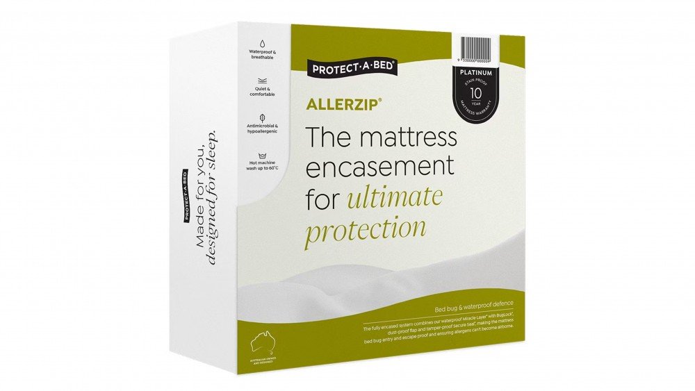 Allerzip Fully Encased Mattress Protector With Bed Bug Locker