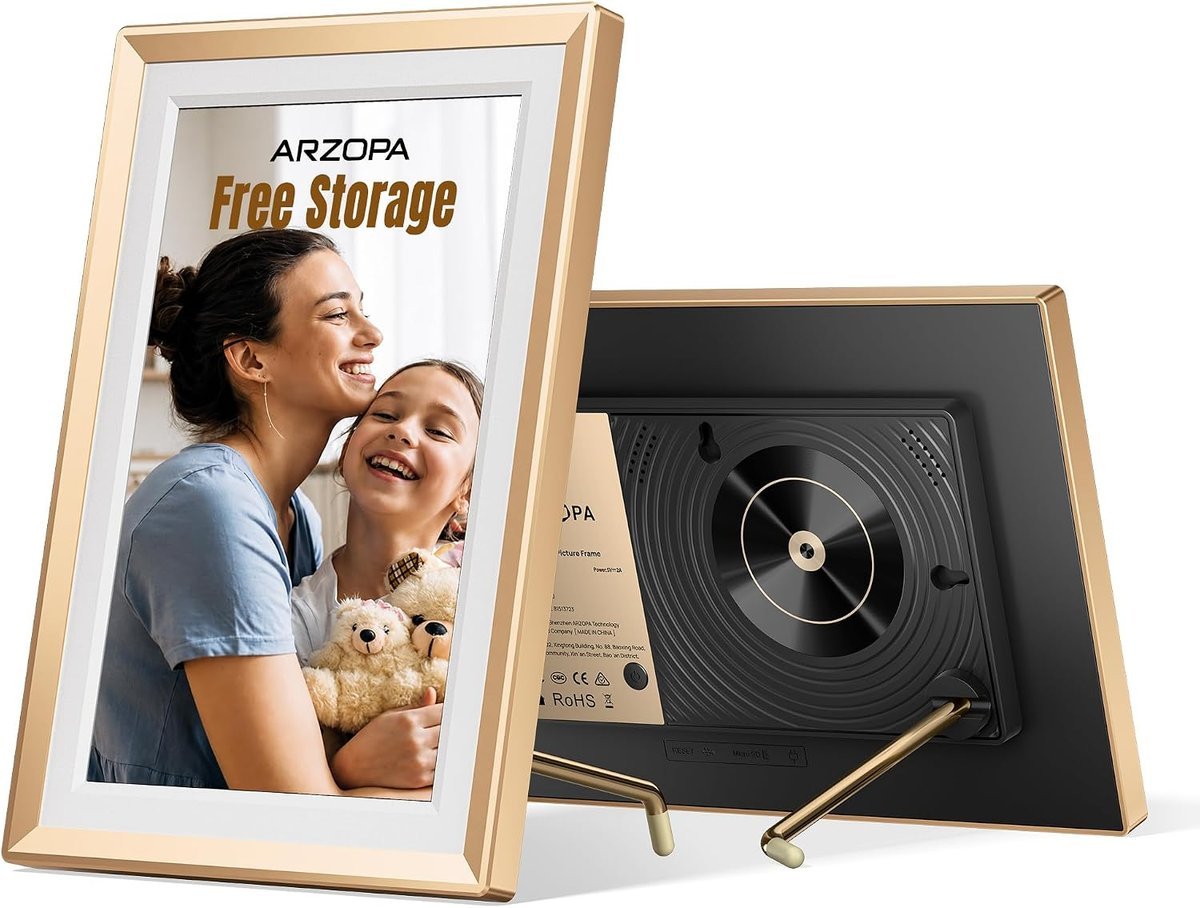 Arzopa 10.1 Inch Metal WiFi Digital Picture Frame