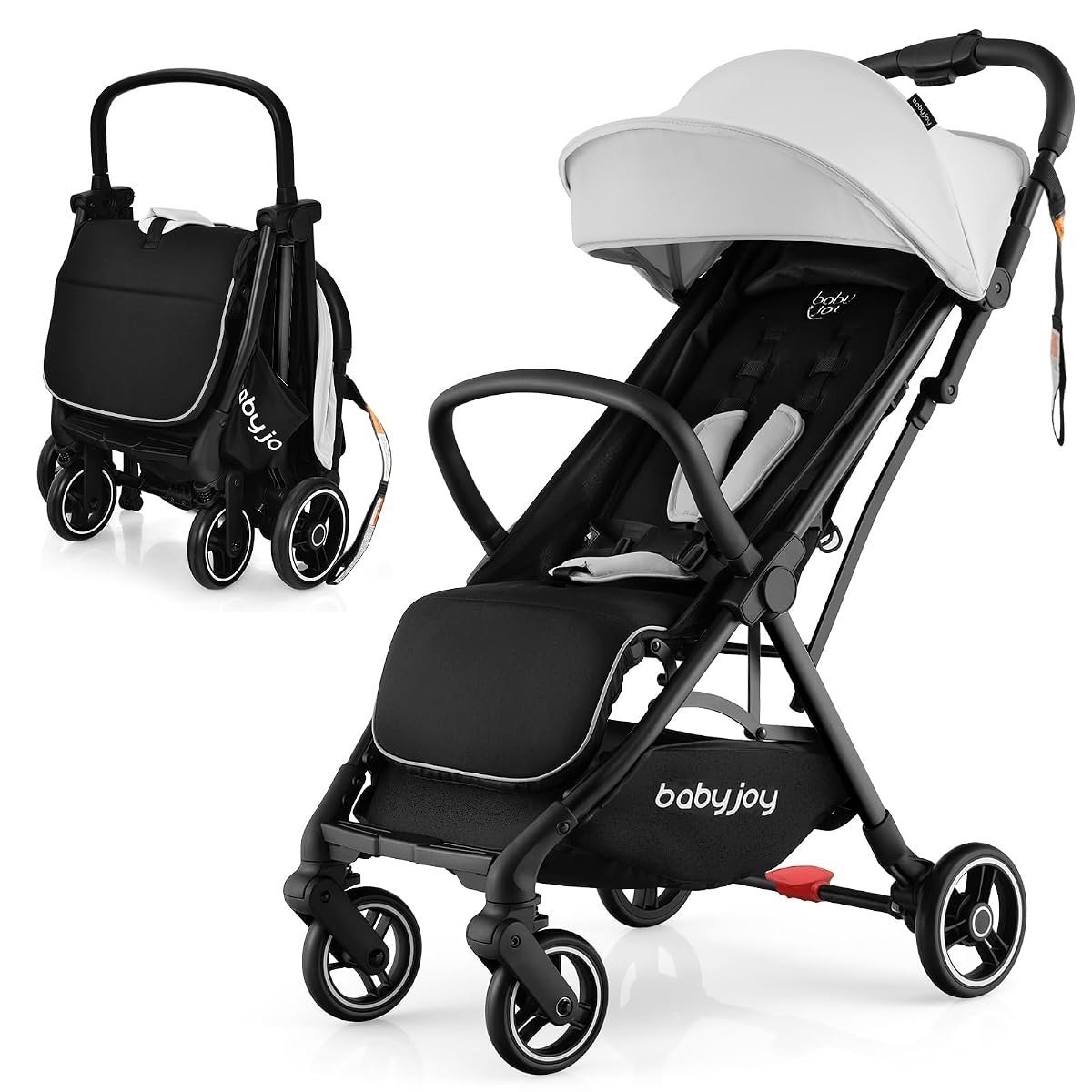 Baby Joy lightweight gravity-fold travel stroller