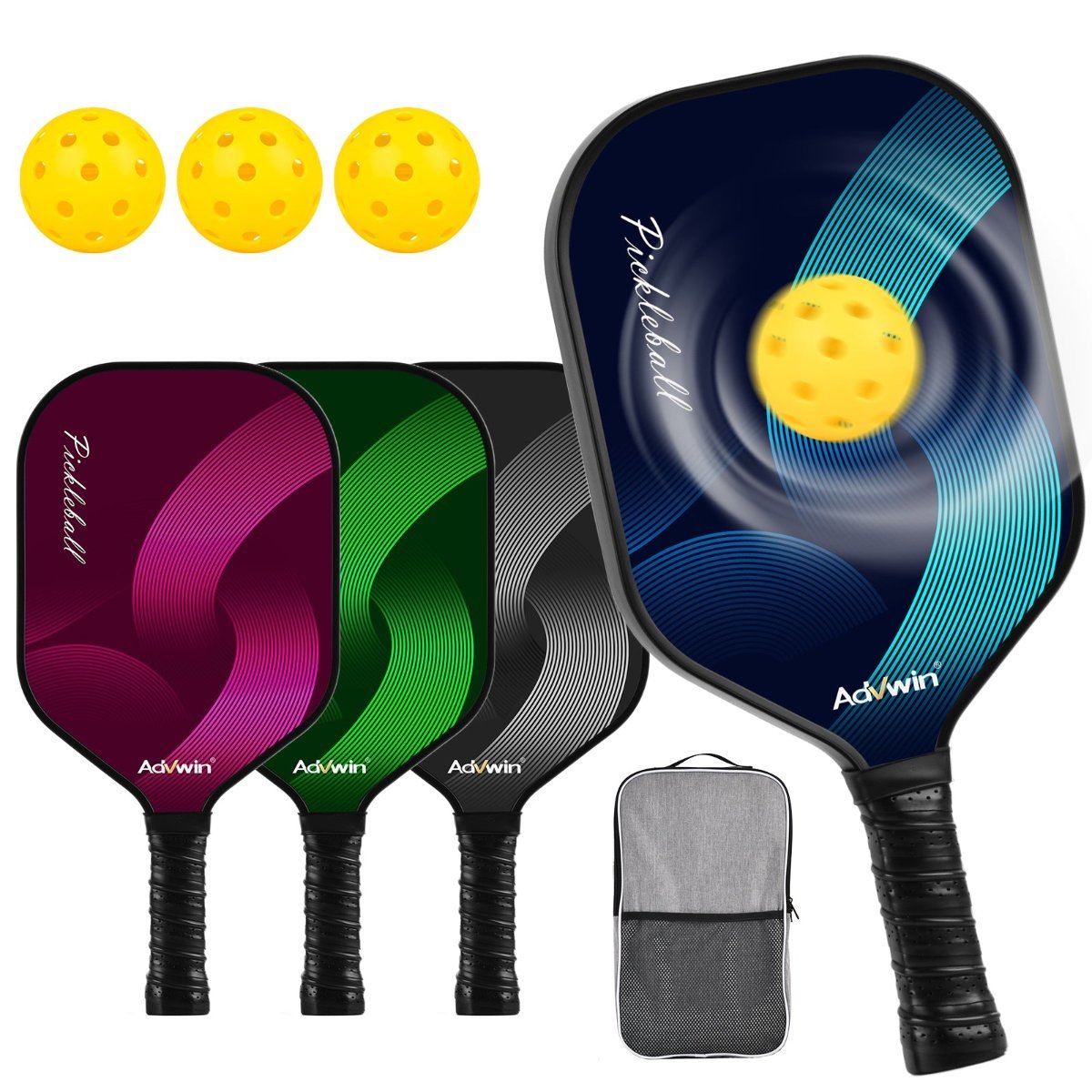 Carbon Fiber Pickleball Paddle 4-Pack