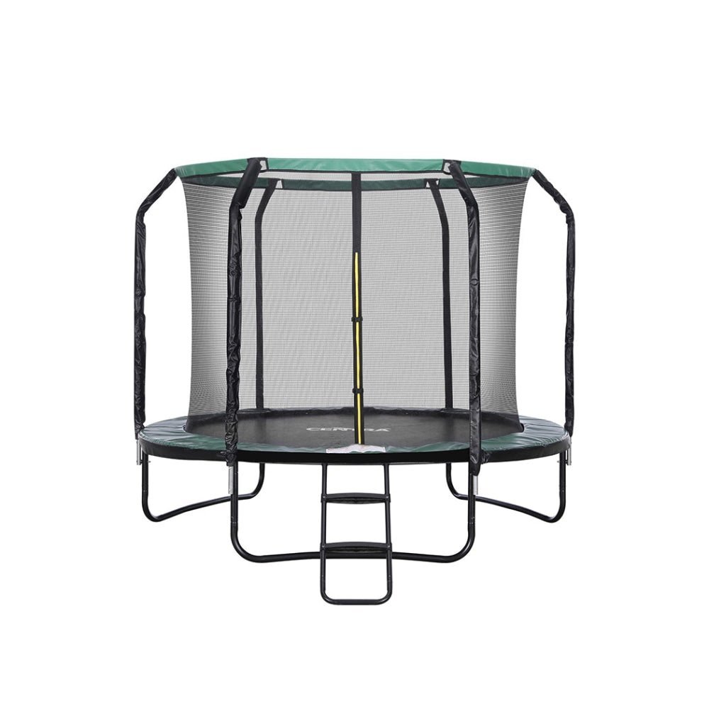 Centra 8ft Round Trampoline with Basketball Set