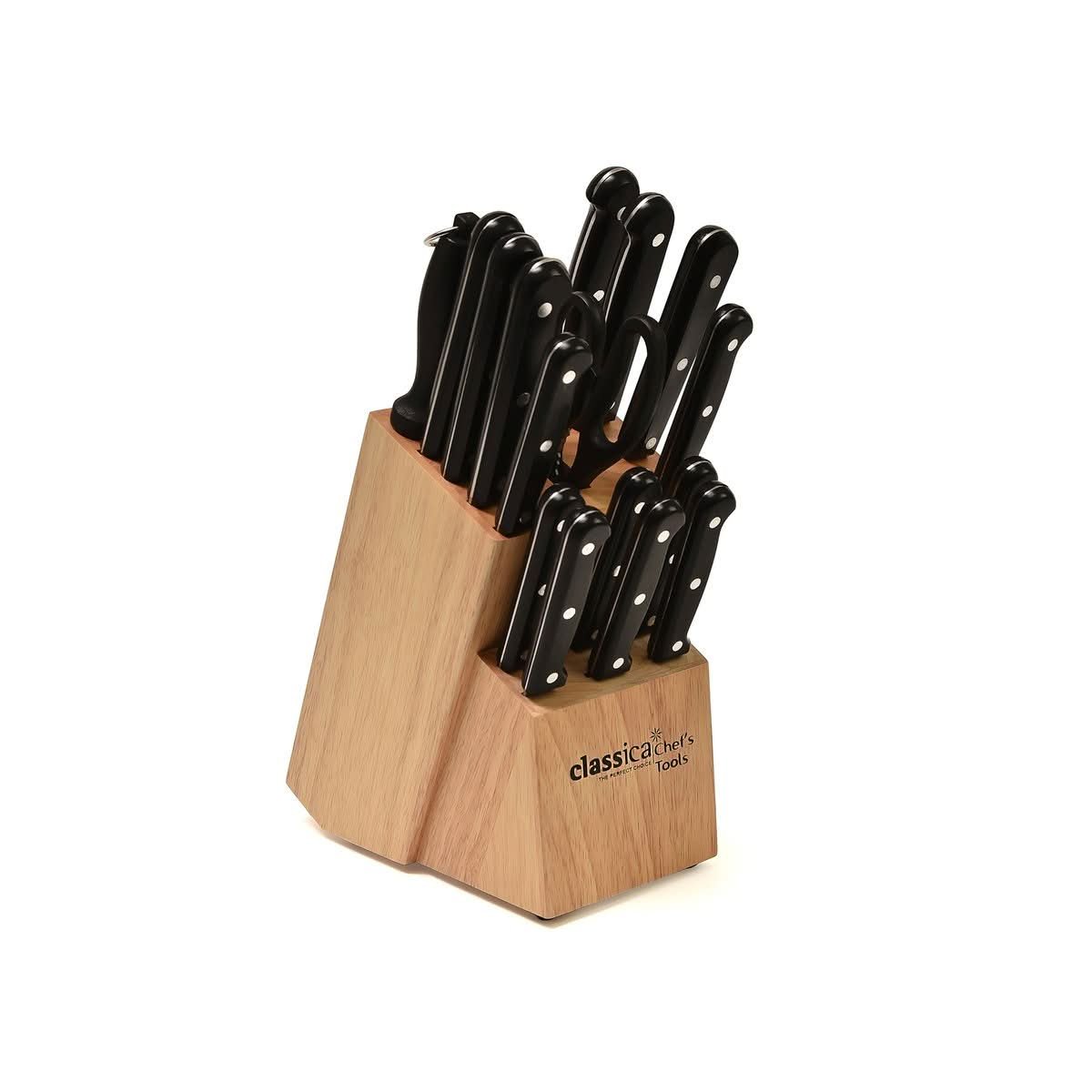 Classica 17-Piece Chef's Tools and Steak Knife Set