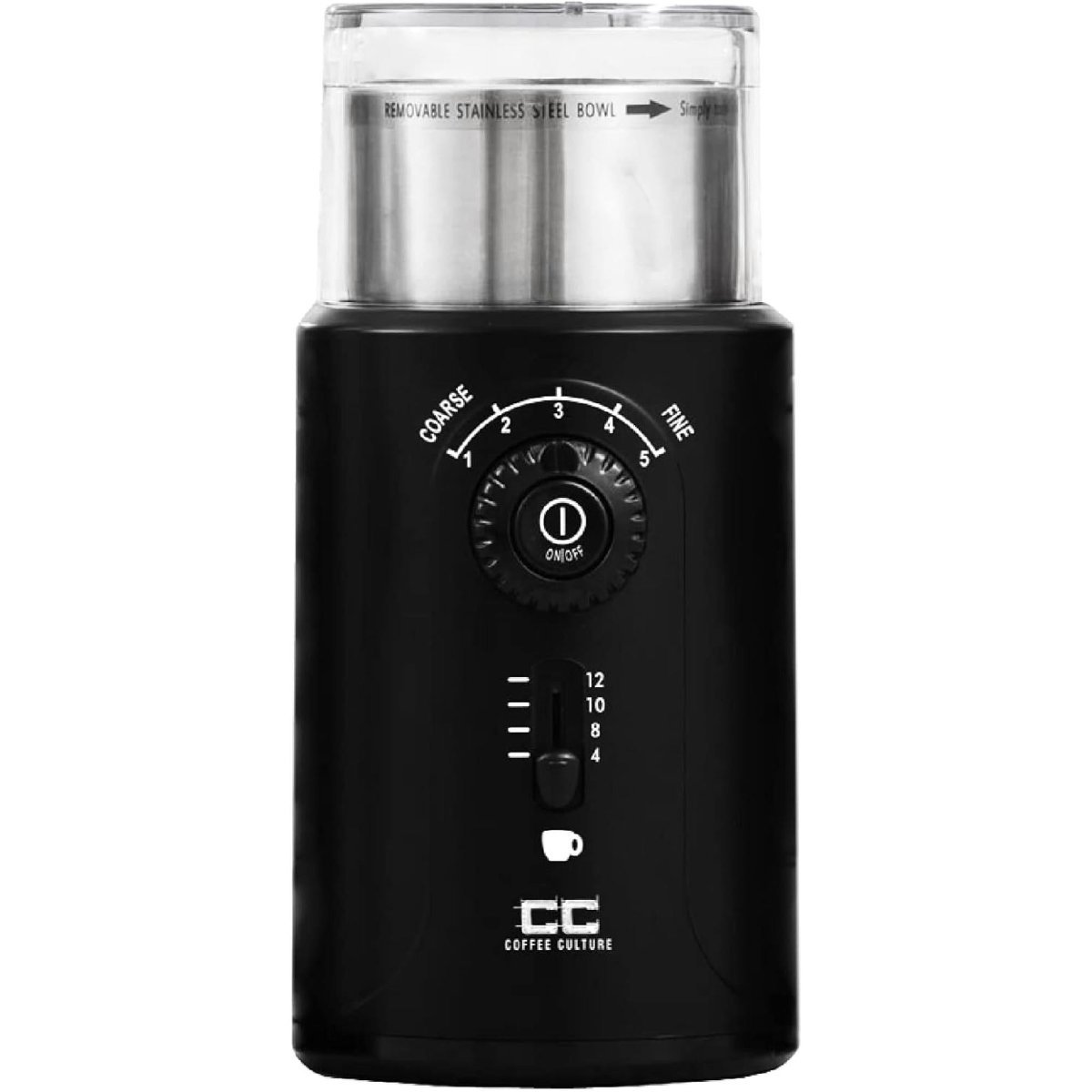 Coffee Culture Electric Coffee Grinder 12 Cup