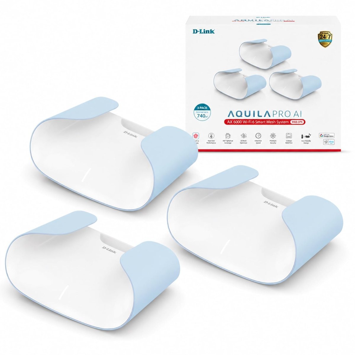 D-Link Aquila PRO AI AX6000 M60 3-Pack