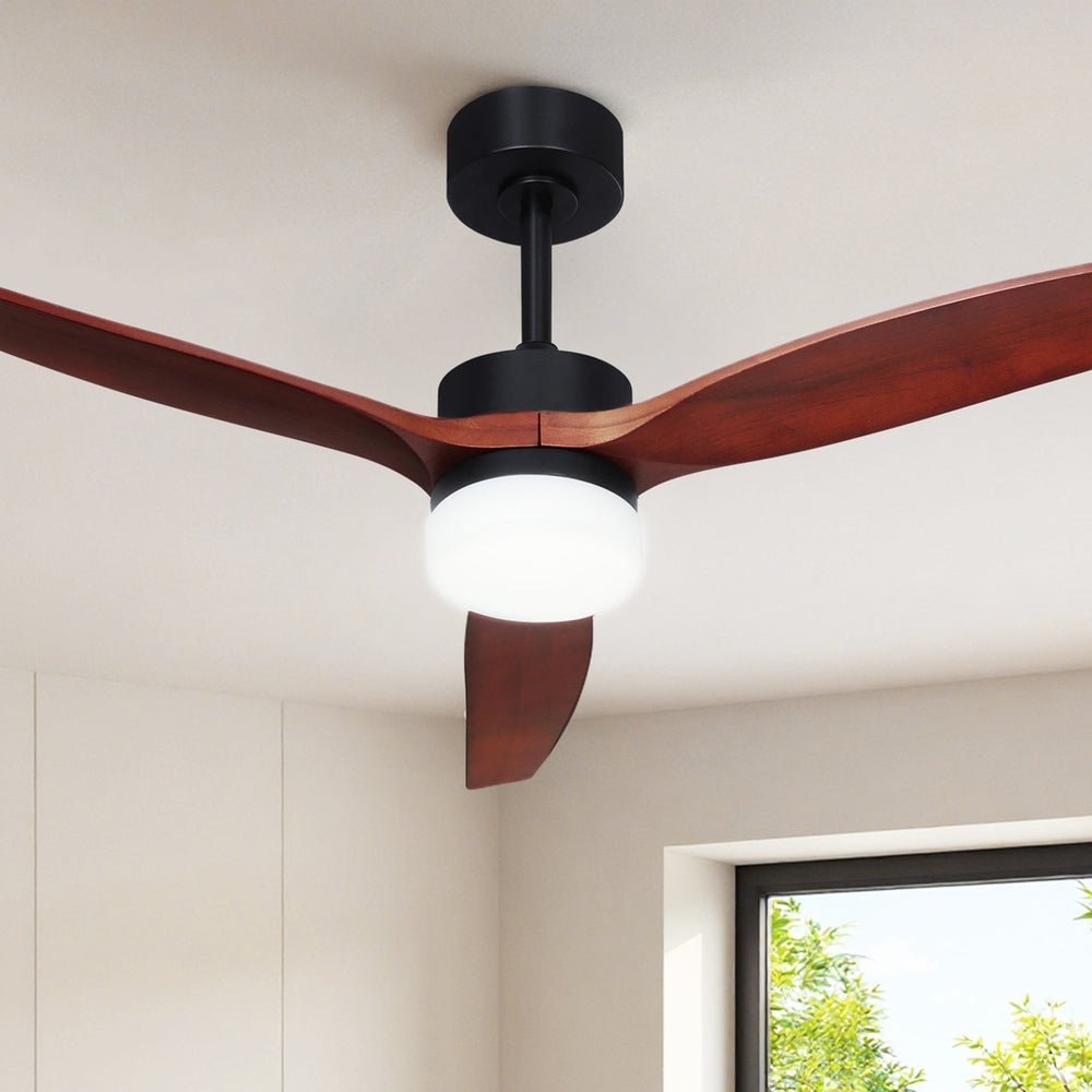 Devanti 52 Inch 3 Blade Ceiling Fan in Dark Wood