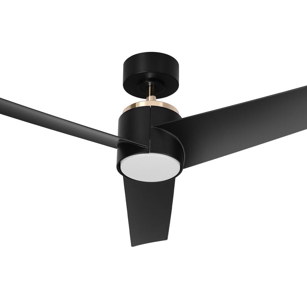 Devanti 52 Inch Ceiling Fan with LED Light in Black
