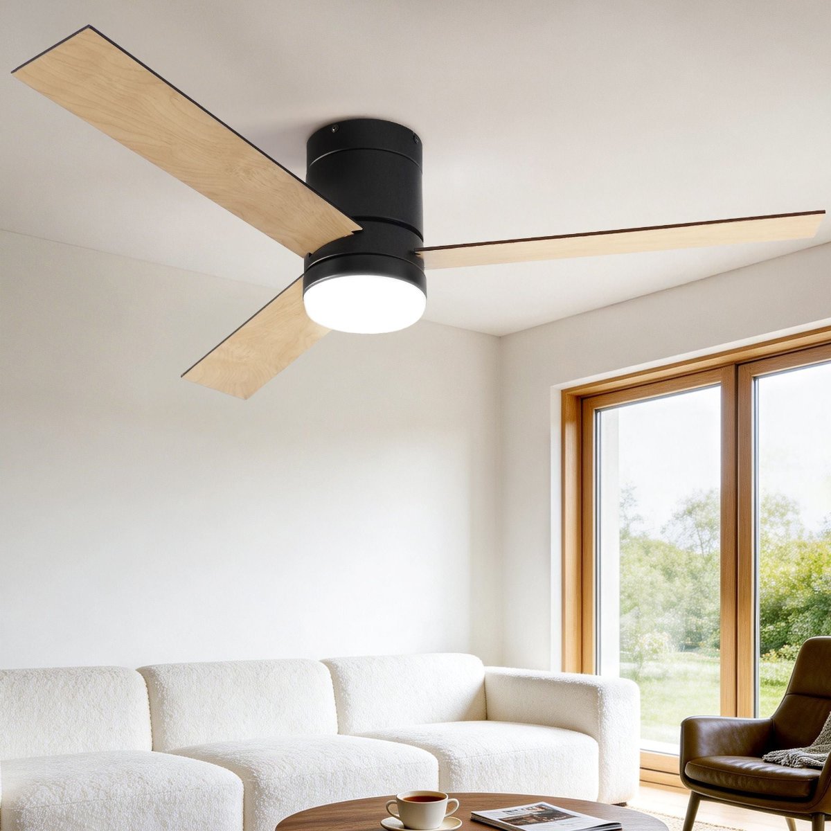Devanti 52 Inch Ceiling Fan with Double-Sided Blades