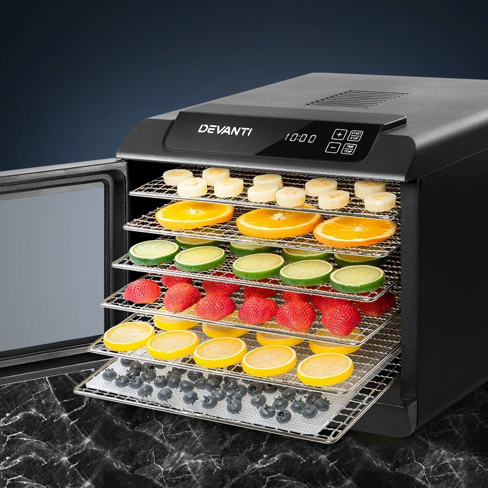Devanti 6 Trays Stainless Steel Food Dehydrator