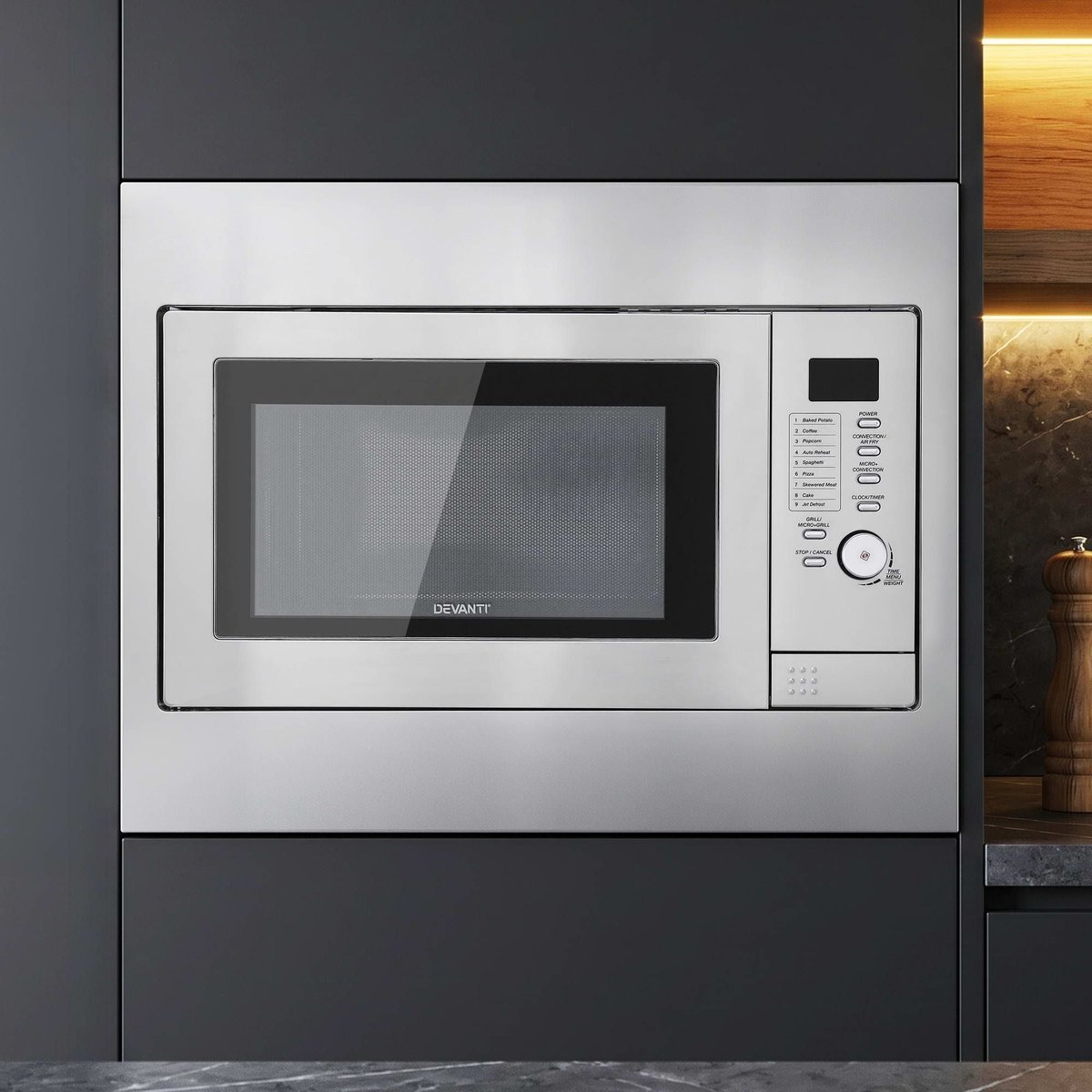 Devanti Built-In 30L Microwave Oven