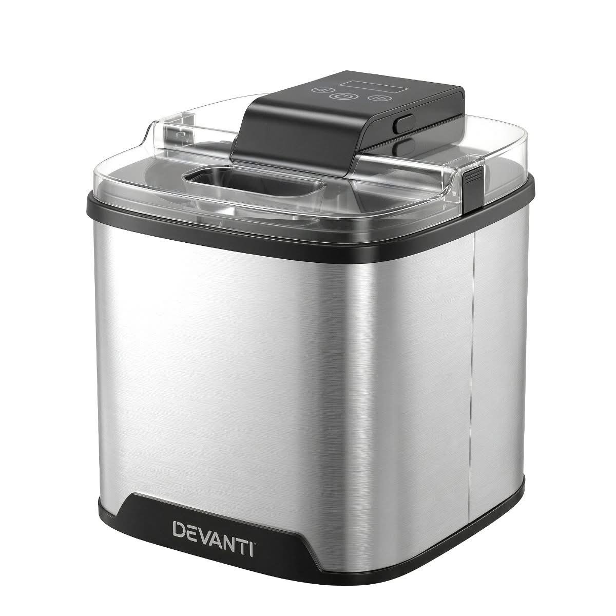 Devanti Ice Cream Maker 2L Silver