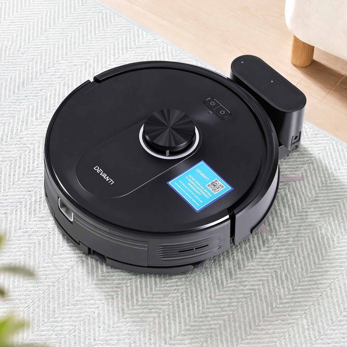 Devanti Robot Vacuum and Mop with App Control 6000Pa