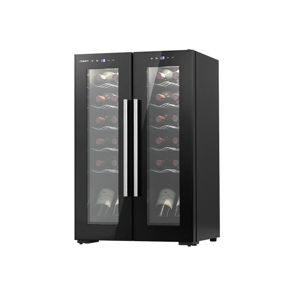 Devanti wine fridge dual zone 24 bottles