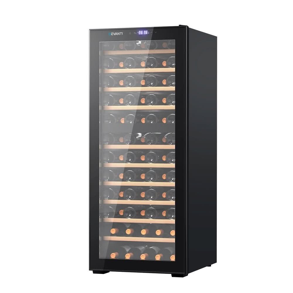Devanti wine fridge compressor dual zone 80 bottles