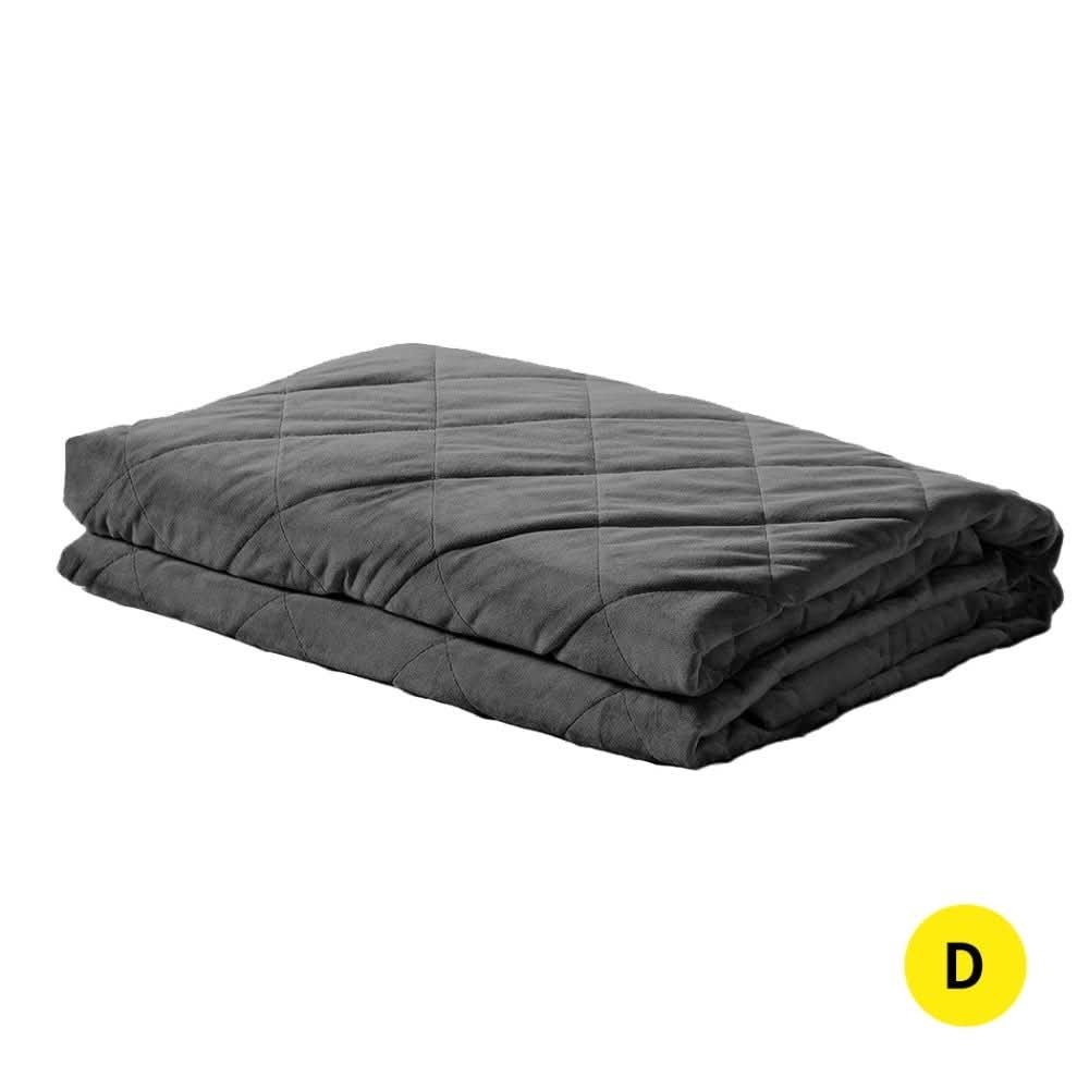 DreamZ 9KG Adults Size Anti Anxiety Weighted Blanket Gravity Blankets Grey