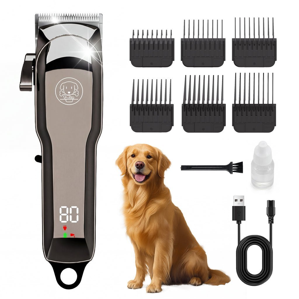 Electric Pet Hair Clipper with 4-Level Blades