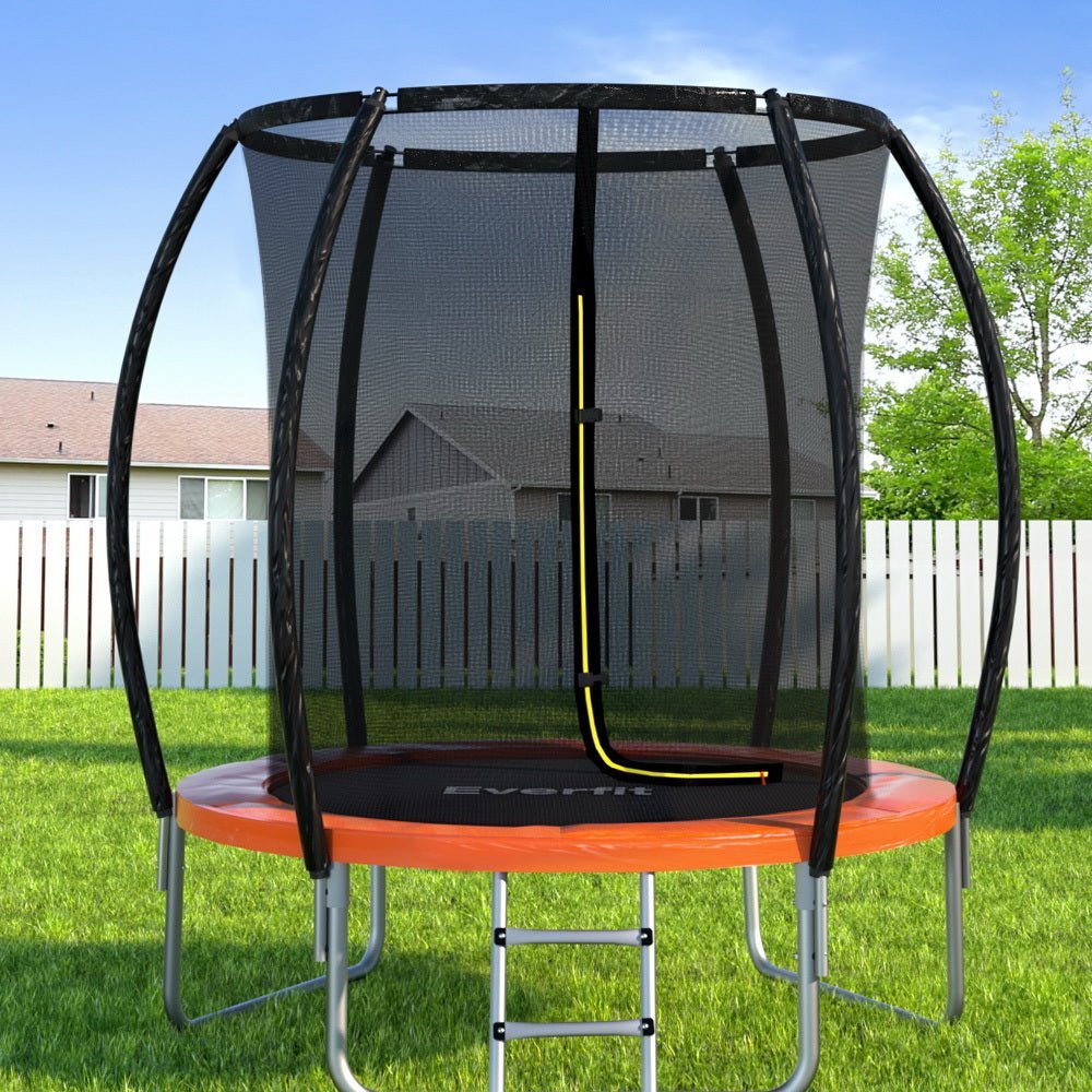 Everfit 6FT Trampoline with Ladder and Enclosure