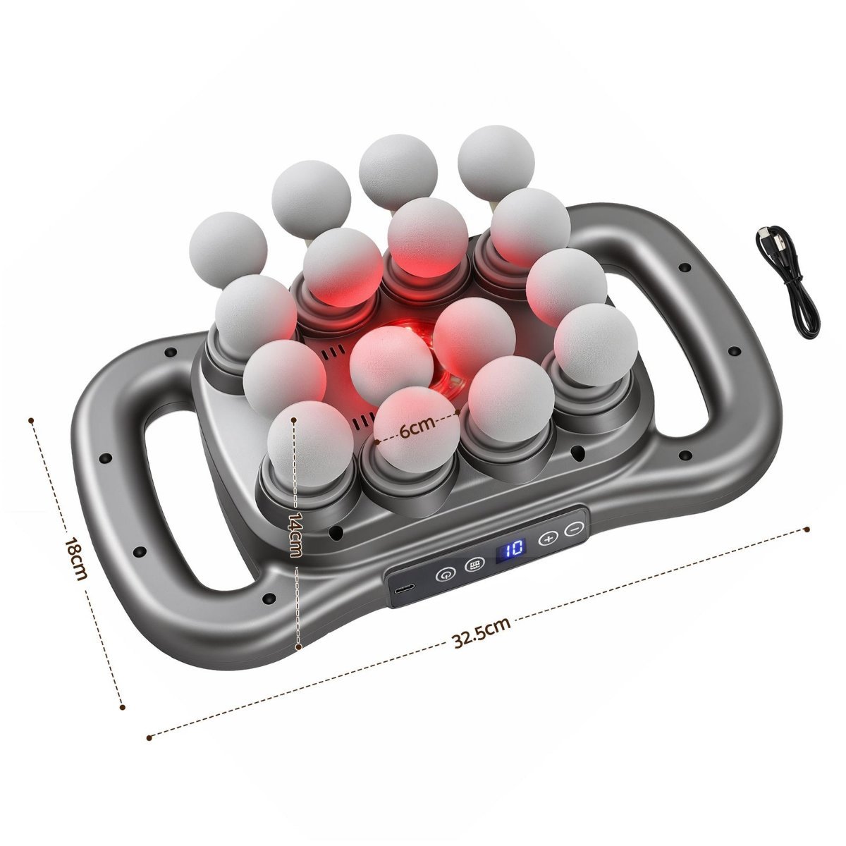 Everfit Dual Handle 16 Head Body Massager