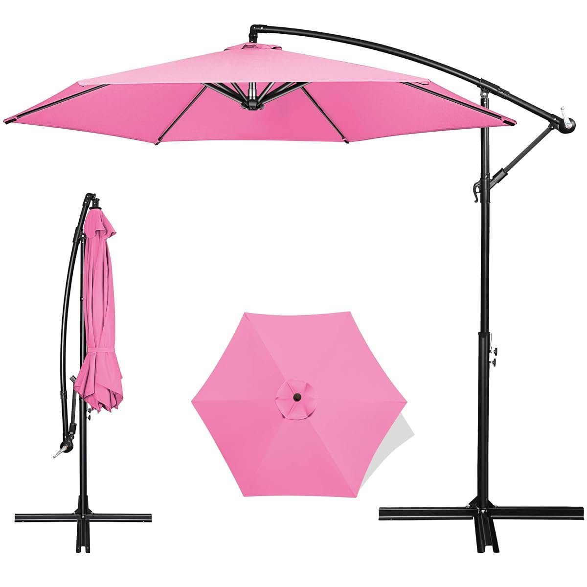 FRUITEAM Offset Cantilever Umbrella Infinite Tilt
