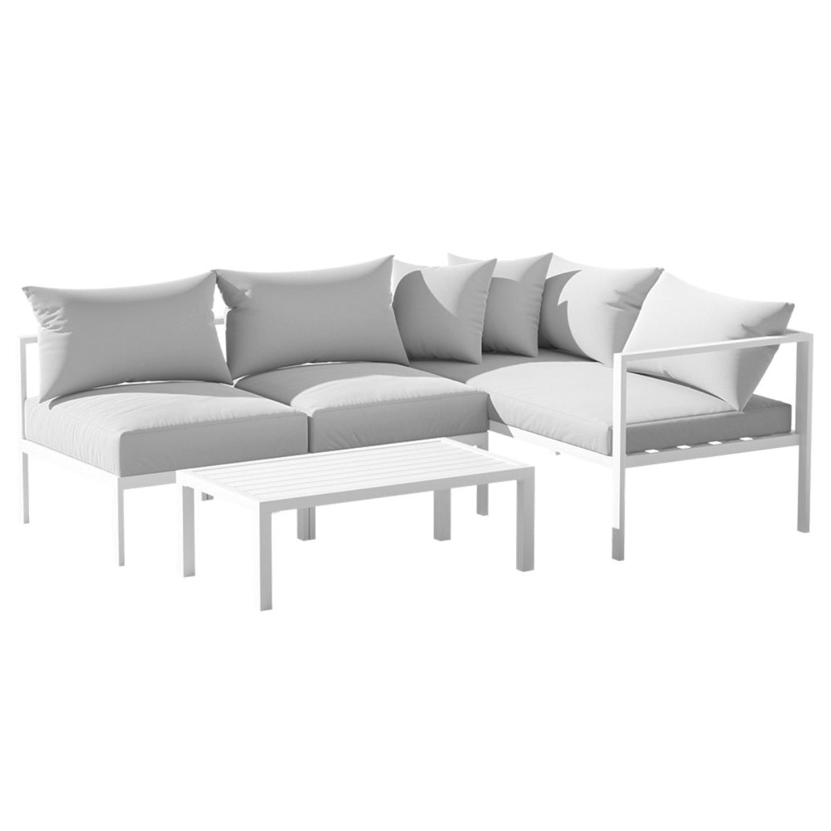 Gardeon 4 Seater Aluminium Outdoor Sofa Set
