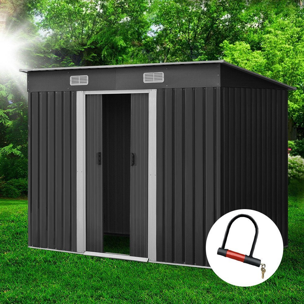 Giantz Garden Shed 2.38x1.31M Double Door