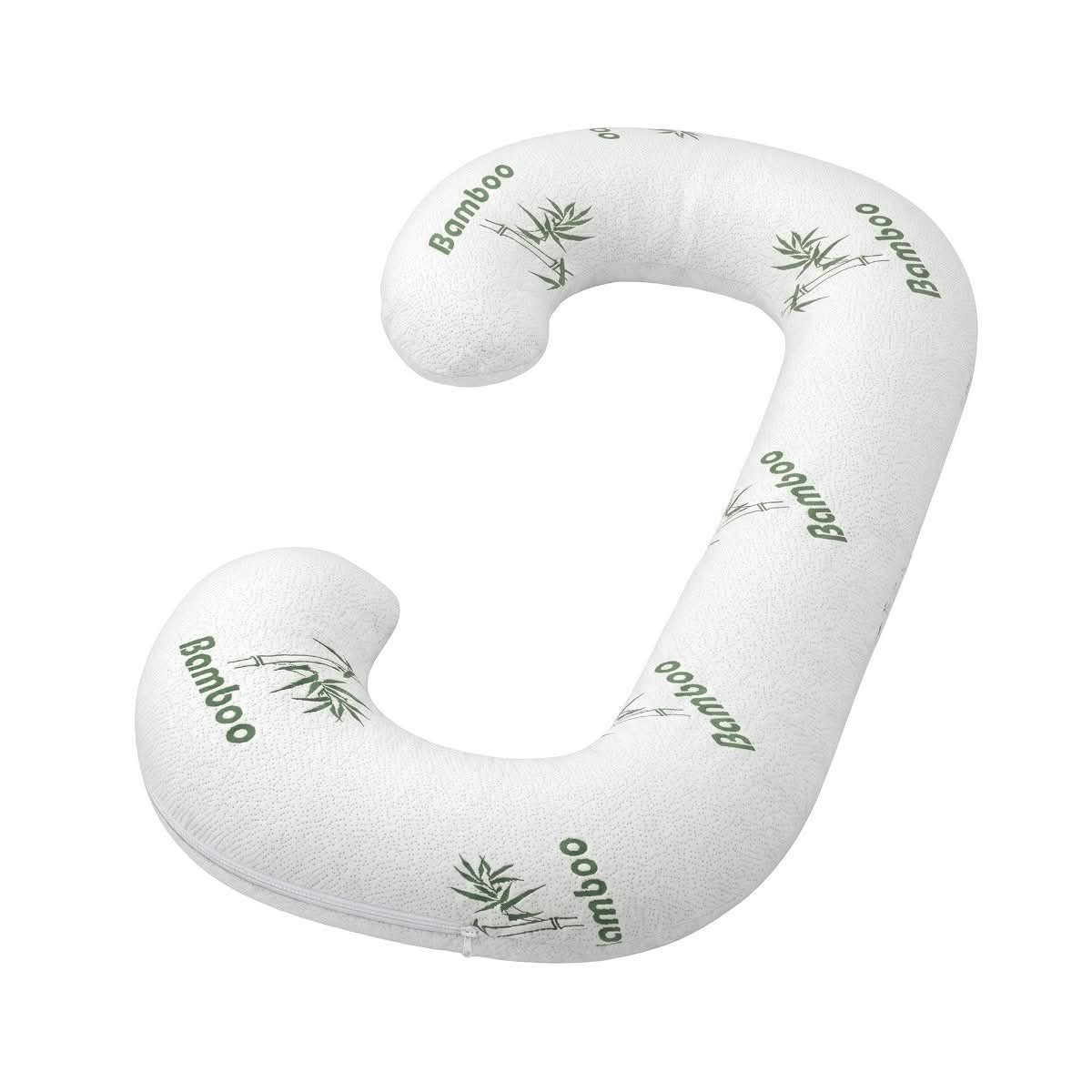 Giselle Bedding C-Shaped Bamboo Cover Pregnancy Pillow