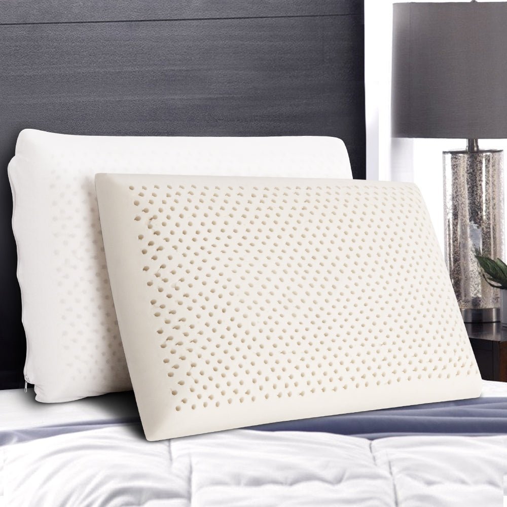 Giselle Bedding Natural Latex Pillow Twin Pack