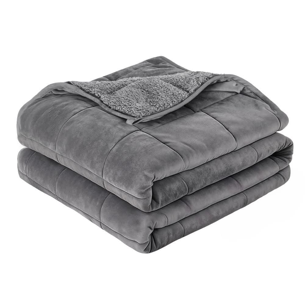 Giselle 6.8KG Weighted Blanket Dual-Sided Sherpa Fleece