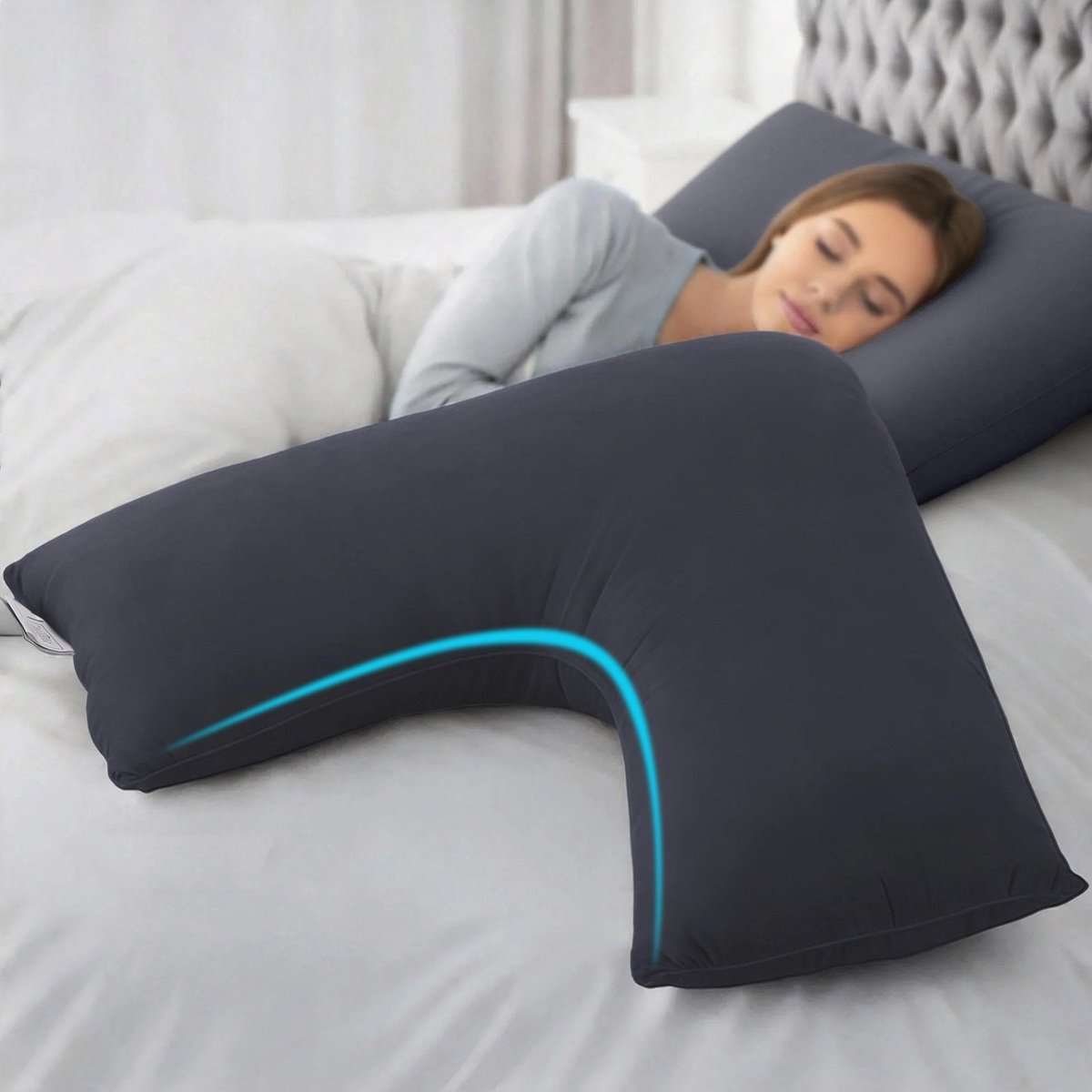Giselle V-Shape Boomerang Cushion