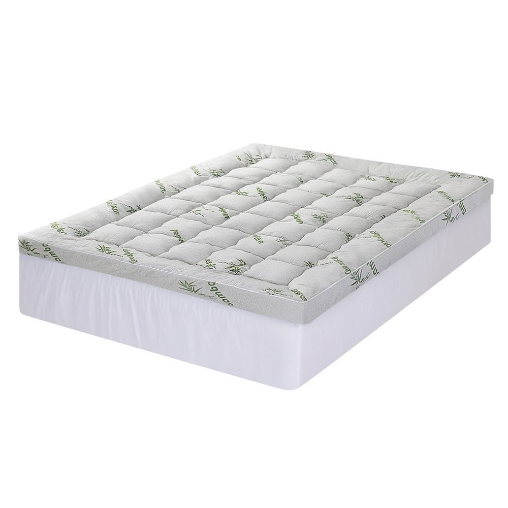 Giselle Bedding 1500GSM Pillowtop Bamboo Mattress Topper