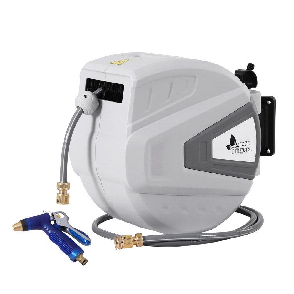 Green Fingers 30m Retractable Wall Hose Reel