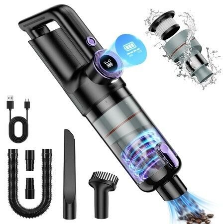 Cordless Handheld Vacuum 20000Pa with Type-C Charging