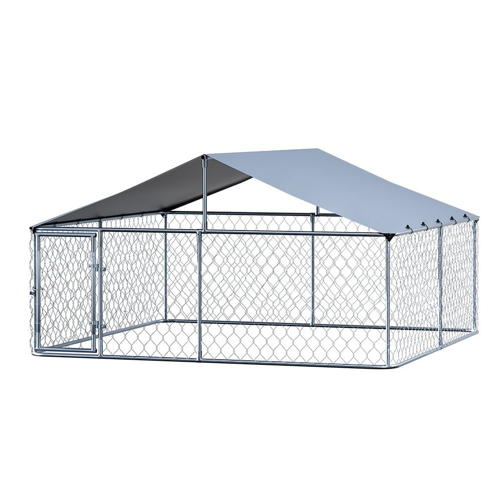 i.Pet Outdoor Dog Run with Roof