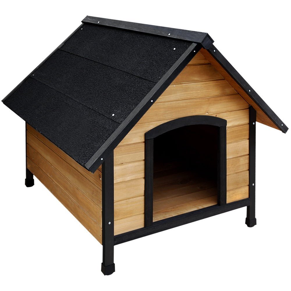 i.Pet Wooden Dog House with Asphalt Roof