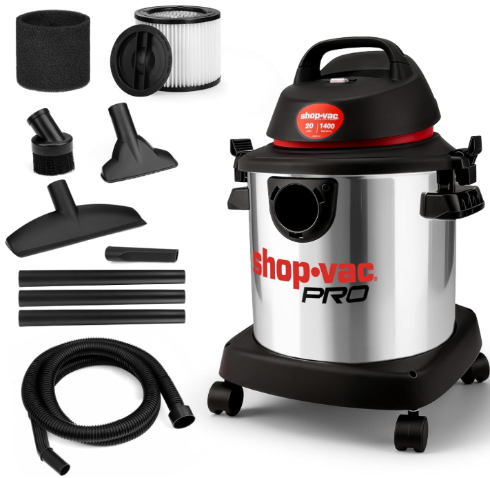 Shop-Vac 1400W 20L with Stainless Steel Tank