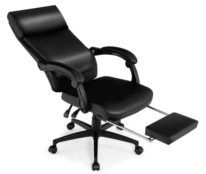 Executive Chair with Retractable Footrest