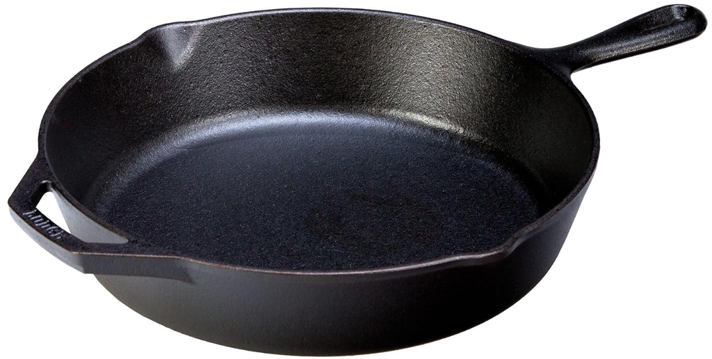 Lodge 12 Inch Cast Iron Skillet with Helper Handle