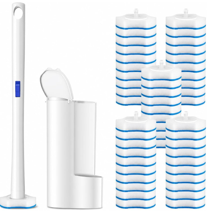Disposable Toilet Wand Kit with Refill Heads