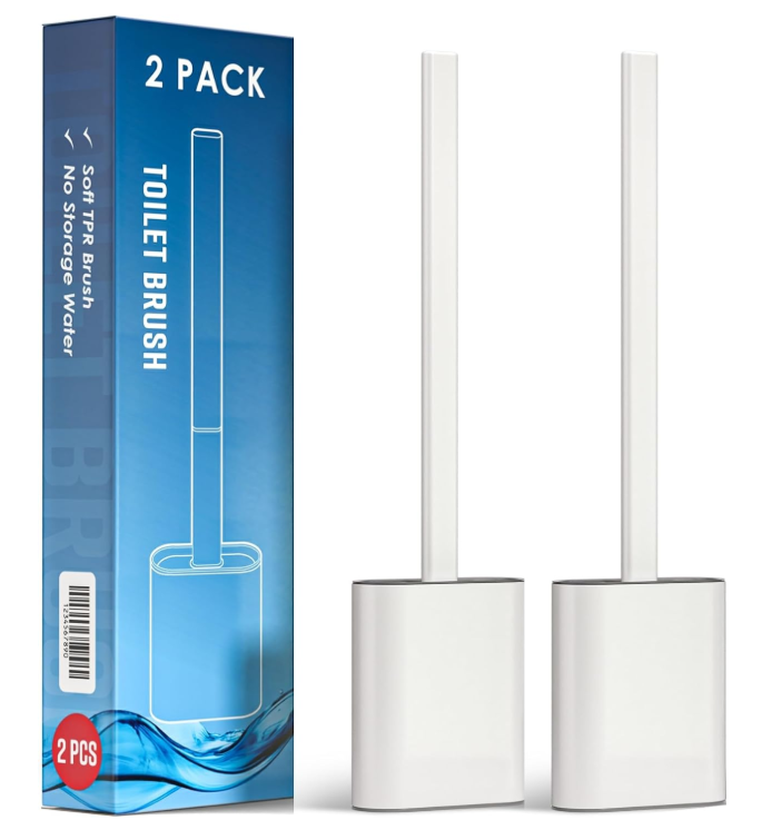 Silicone Toilet Brush and Holder Set