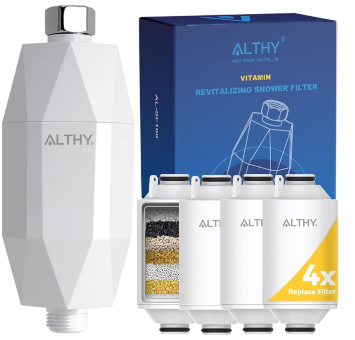 ALTHY Vitamin C Revitalizing Shower Head Water Filter