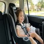 kid sitting on Car Seat